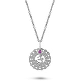 Crown Chakra Pendant Sterling Silver