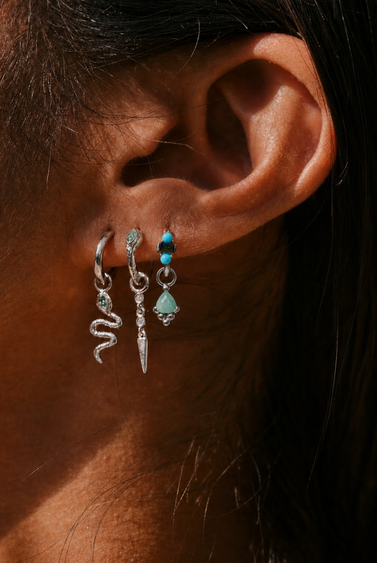 <p><small>preorder open for 48 hours</small></p>new silver emerald snake designs