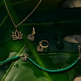 Lotus Flower Necklace 9k Gold
