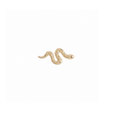Snake Flat Back Earring 14k Gold