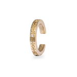 White Sapphire Starburst Ear Cuff 14k Gold Vermeil on white background