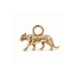 Tiger Earring Charm 9k Gold