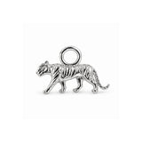 Tiger Earring Charm Sterling Silver