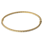 Twisted Bangle 9k Gold on white background