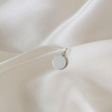 Simple Coin Pendant Sterling Silver Sample