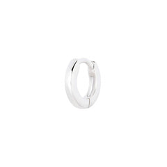 Teeny Wide Huggie Hoop Earring Sterling Silver
