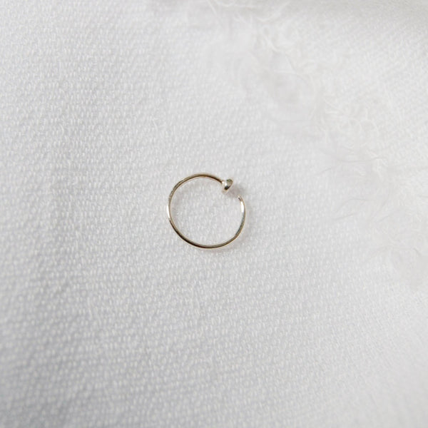 Mini Nose Ring Sterling Silver