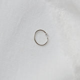 Nose Ring 9k White Gold