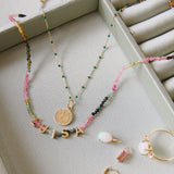 Personalised Beaded Necklace Sterling Silver