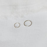 Nose Ring 9k White Gold