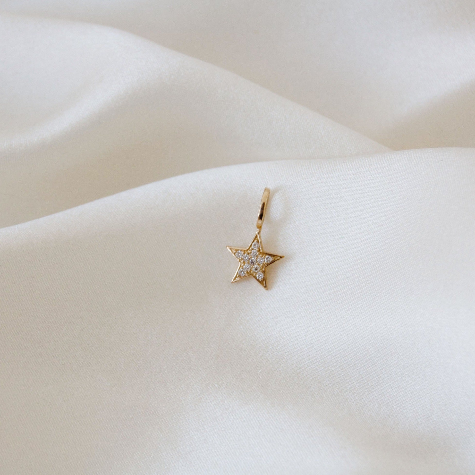 Celestial Diamond Star Pendant 9k Gold