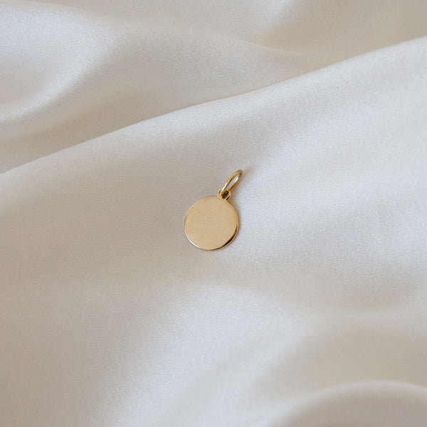 Simple Coin Necklace 9k Gold