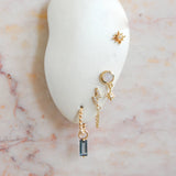 Twisted Huggie Hoop Earring 9k Gold