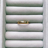 Hammered Band Ring 9k Gold in ring box