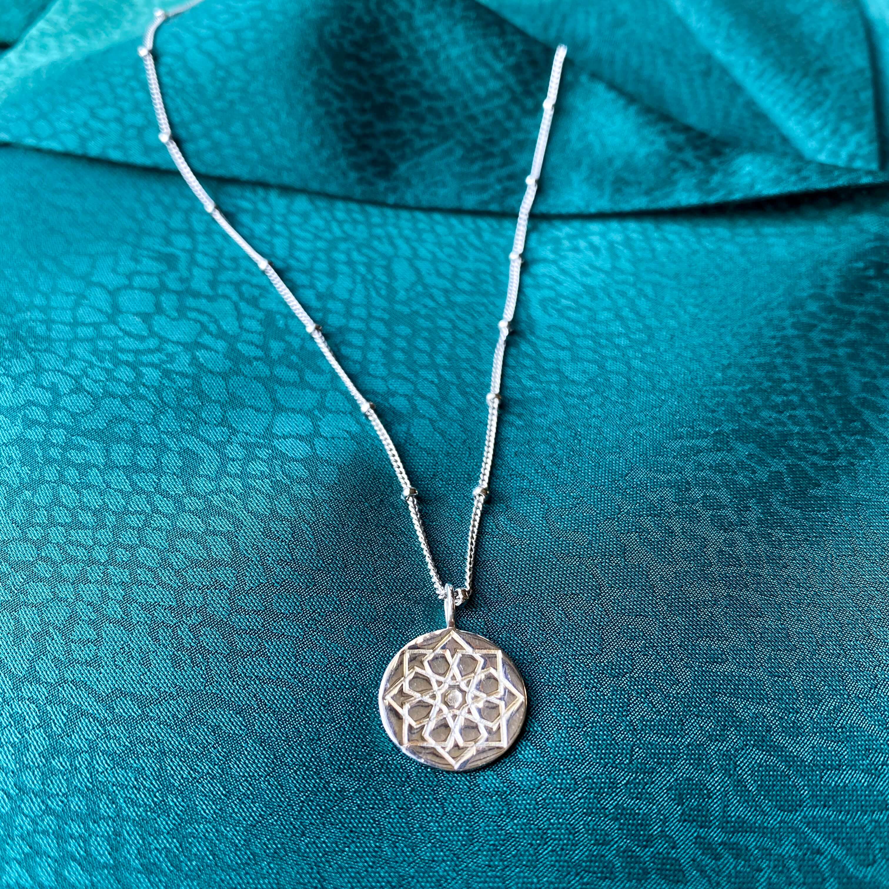 Zohreh Coin Pendant Sterling Silver