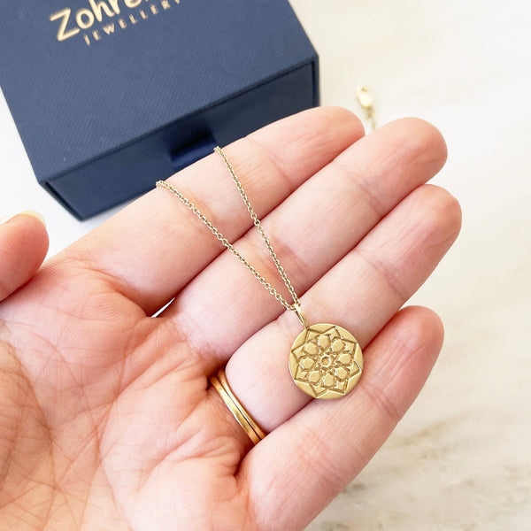Zohreh Coin Necklace 9k Gold