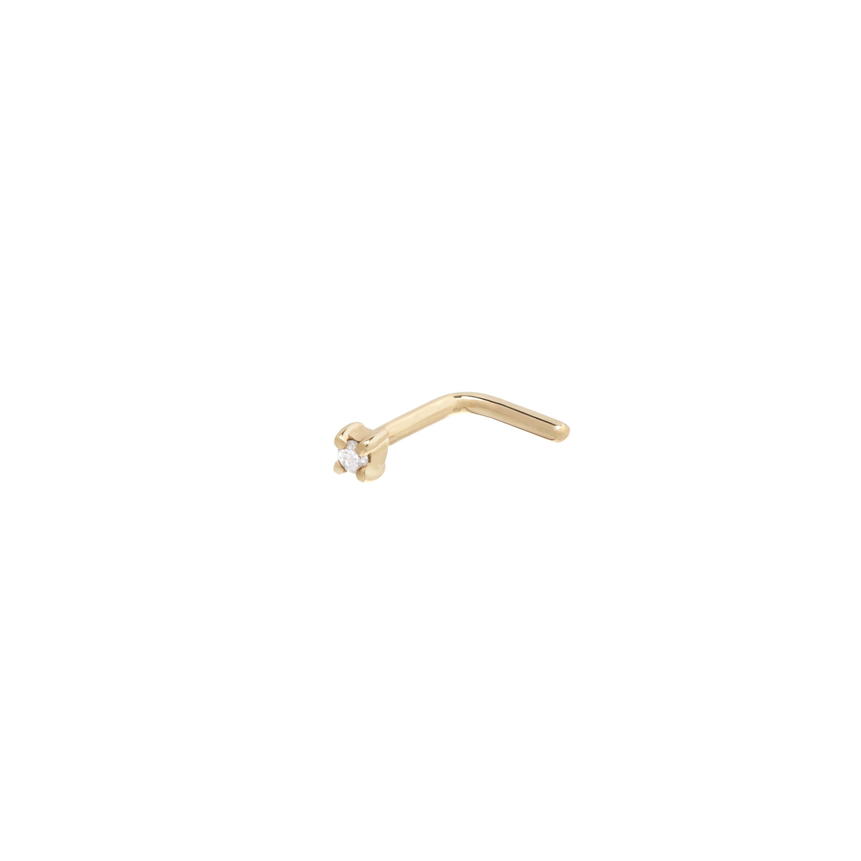 Mini Diamond Nose Stud 9k Gold