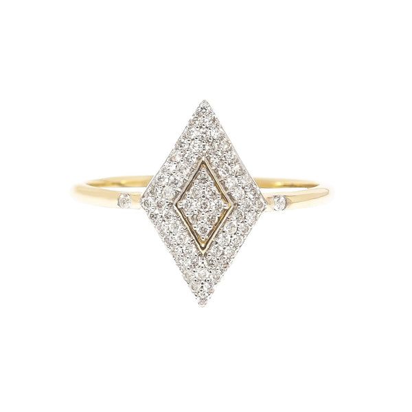 Diamond Pavé Ring 9k Gold