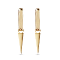 Spike Hoop Earrings 9k Gold