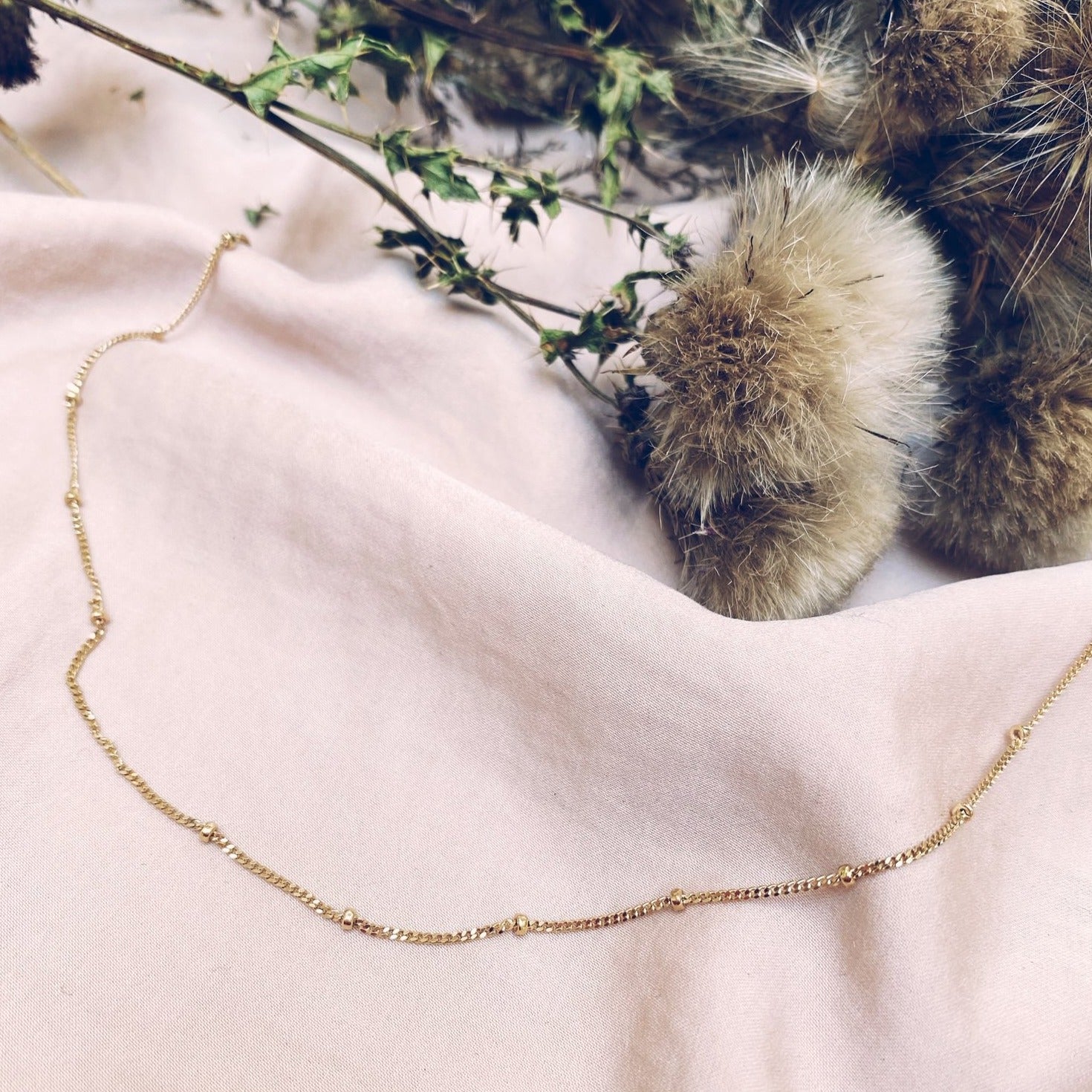 Station Beaded Chain Choker Lifestyle