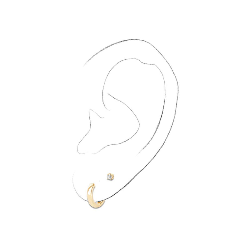 The Starter Earring Set Solid Gold