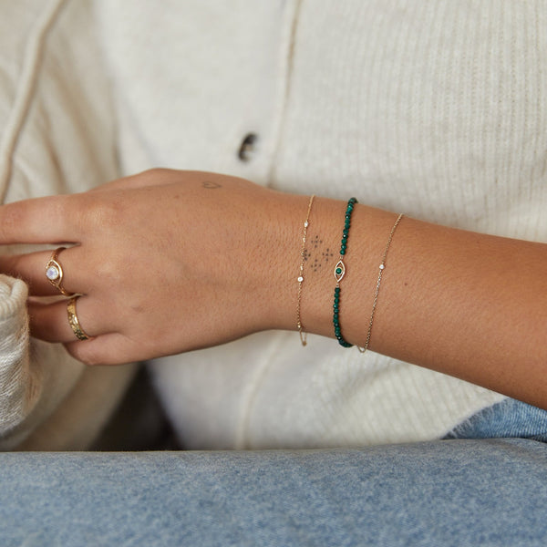 Elongated Box Chain Bracelet Gold | Handmade Jewelry | Anna Beck Jewelry –  Anna Beck Designs, Inc