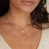 Simple Coin Pendant Sterling Silver Sample