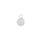 Zohreh Coin Earring Charm Sterling Silver on white background