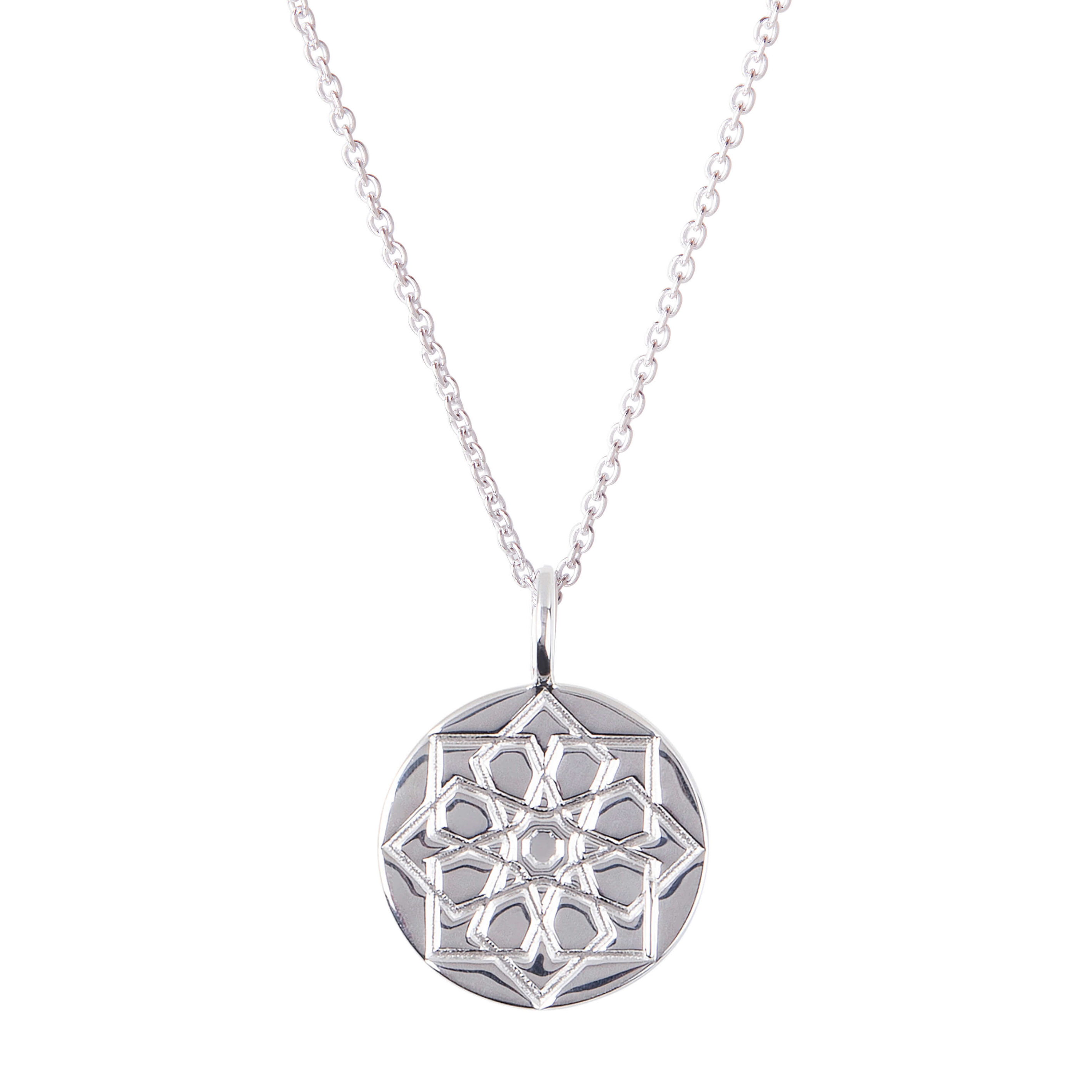 Zohreh Coin Pendant Sterling Silver