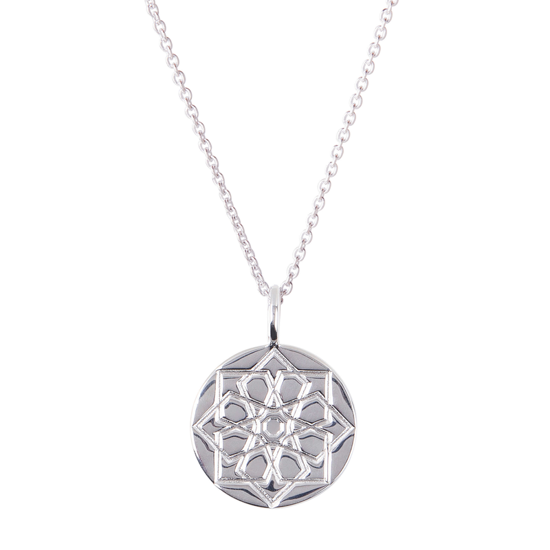 Zohreh Coin Necklace Sterling Silver