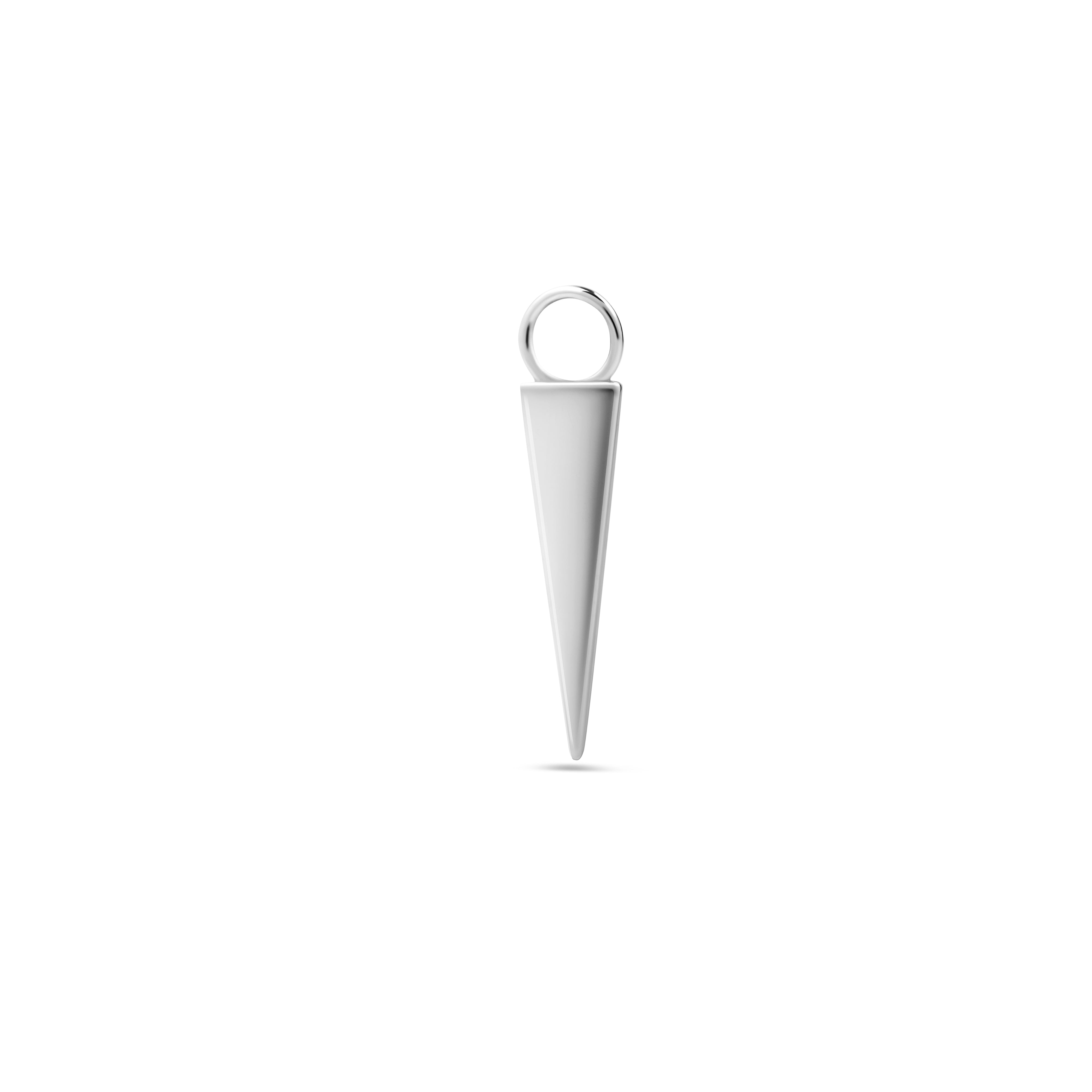 Spike Earring Charm Sterling Silver