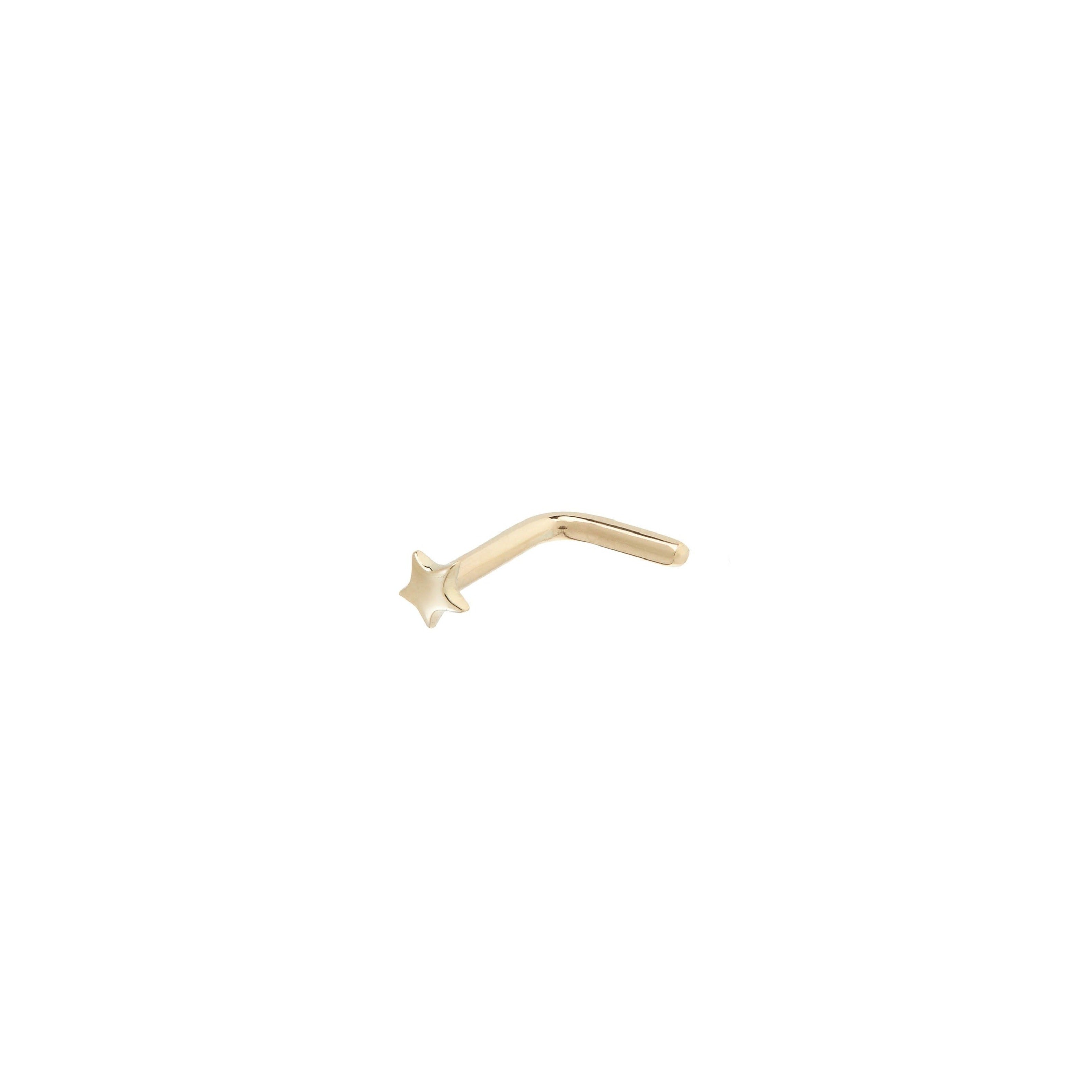 Star Nose Stud 9k Gold